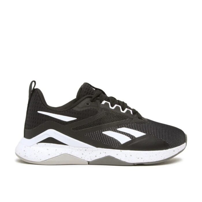 10318488_67db6a93d7207 Reebok Womens' Nanoflex TR V2 Shoes- حذاء ريبوك نانو فلكس تي ار في 2 للنساء لون أسود ونعل أبيض - الصورة 1