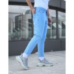 ⁦بنطلون جينز نـص بوي فريند شبابــي⁩ - الصورة ⁦4⁩