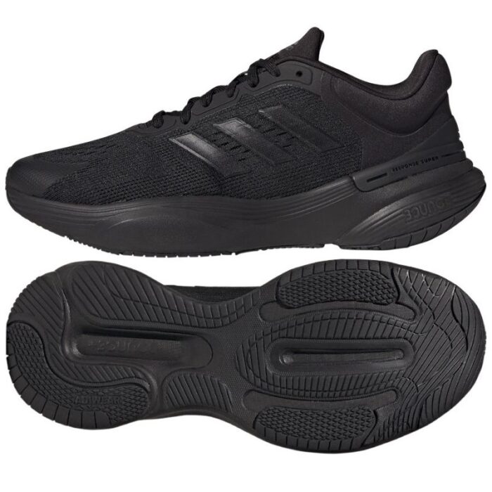 ⁦adidas Men's Response Super 3.0 Shoes - Black - حذاء اديداس ريسبونس سوبر 3.0 للرجال لون أسود⁩ - الصورة ⁦4⁩