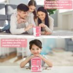 ⁦حصالة الكترونية مع بصمة لون زهري وأزرق⁩ - الصورة ⁦2⁩