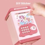 ⁦حصالة الكترونية مع بصمة لون زهري وأزرق⁩ - الصورة ⁦4⁩