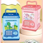 ⁦حصالة الكترونية مع بصمة لون زهري وأزرق⁩ - الصورة ⁦7⁩