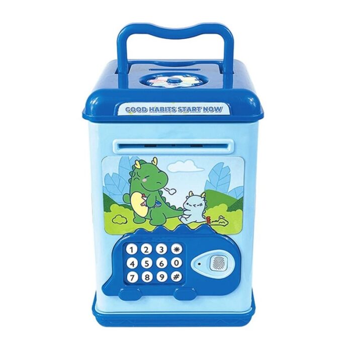 ⁦حصالة الكترونية مع بصمة لون زهري وأزرق⁩ - الصورة ⁦8⁩