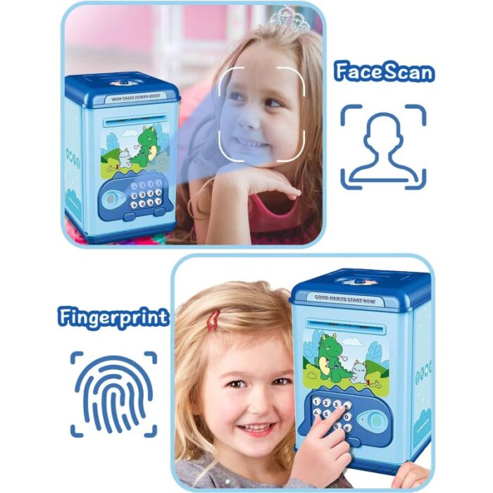 ⁦حصالة الكترونية مع بصمة لون زهري وأزرق⁩ - الصورة ⁦14⁩