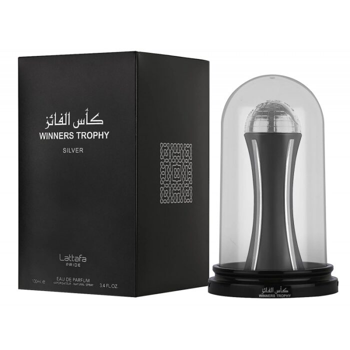 ⁦Winners Trophy Silver EDP By Lattafa for Unisex 100 ML  - عطر كأس الفائز وينرز تروفي سيلفر من لطافة للجنسين سعة 100 مل⁩ - الصورة ⁦3⁩