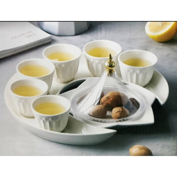 10318800_67db6bf2e18b7 طقم تمرية + 6 فناجين قهوة سادة - الصورة 1