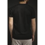 ⁦T-SHIRT   تيشيرت شبابي تركي قطن لون اسود  من OSA⁩ - الصورة ⁦2⁩