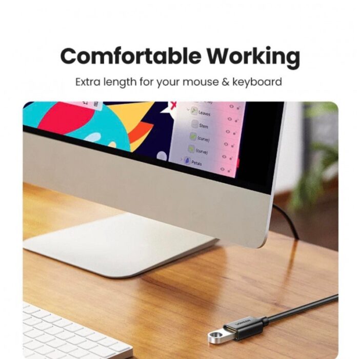 10318917_67db6c8a0a270 وصلة تطويلة usb 3m متر - الصورة 1