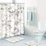 ⁦طقم حمام 4 قطع ماربل أبيض⁩ - الصورة ⁦4⁩