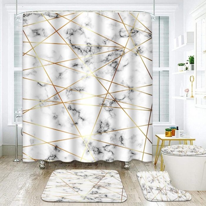 ⁦طقم حمام 4 قطع زهري⁩ - الصورة ⁦5⁩