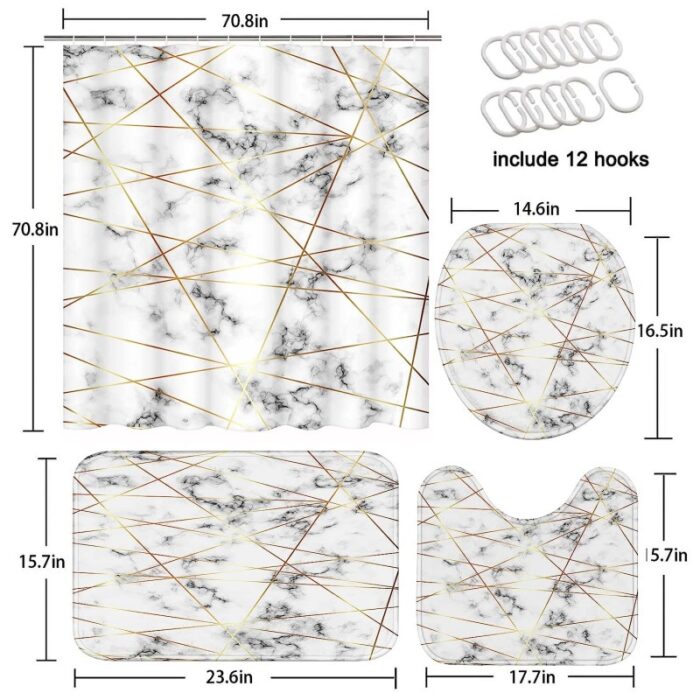 ⁦طقم حمام 4 قطع زهري⁩ - الصورة ⁦7⁩