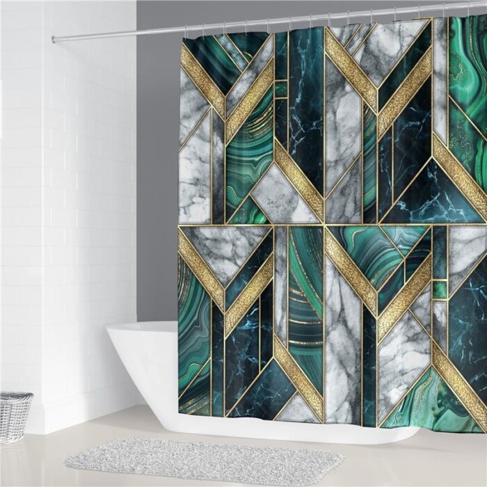 10319185_67db6d37ae007 طقم حمام 4 قطع أخضر - الصورة 1