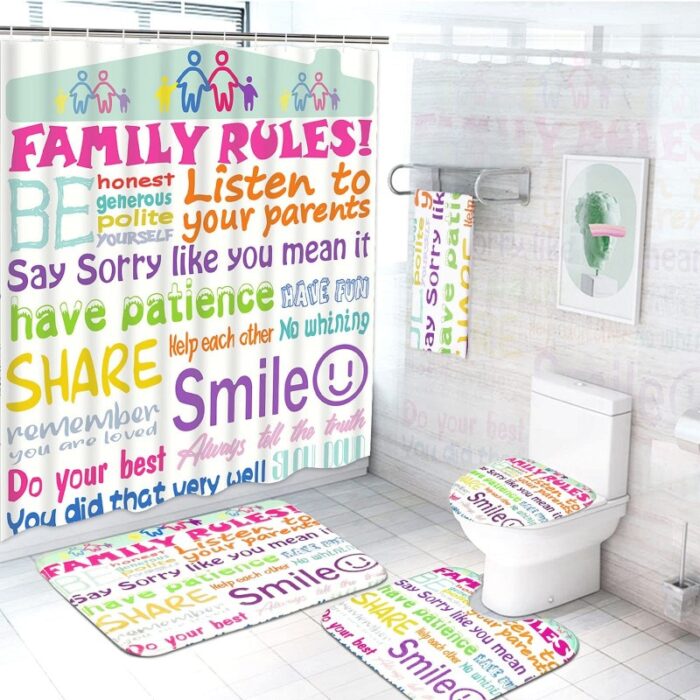 ⁦طقم حمام 4 قطع كتابة⁩ - الصورة ⁦5⁩