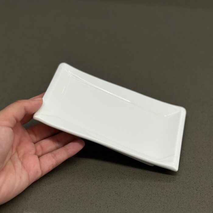 ⁦صحن بورسلان مستطيل 15*9.5*1.5⁩ - الصورة ⁦3⁩