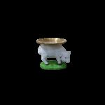 ⁦مضيفة خاروف مع صحن نحاسي⁩ - الصورة ⁦2⁩