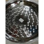 صواني مدورة ستيل حجم 45 سم