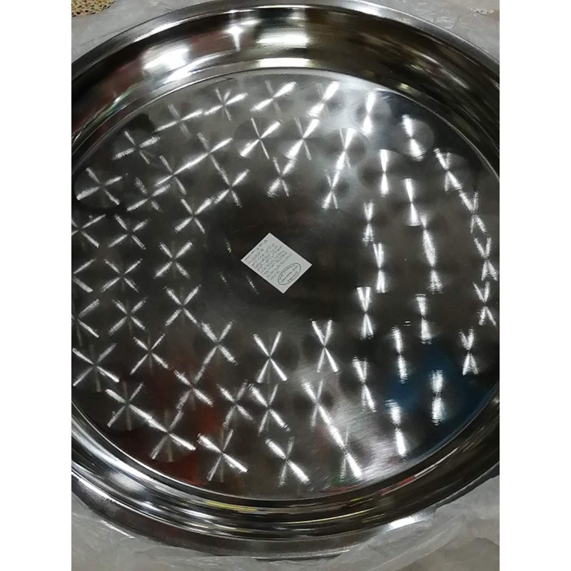 ⁦صواني مدورة ستيل حجم 45 سم⁩ - الصورة ⁦1⁩