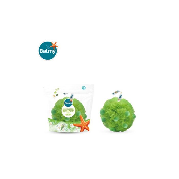 ⁦ليفة استحمام معطرة مع صابونة زهرة الزيتون من بالمي⁩ - الصورة ⁦2⁩
