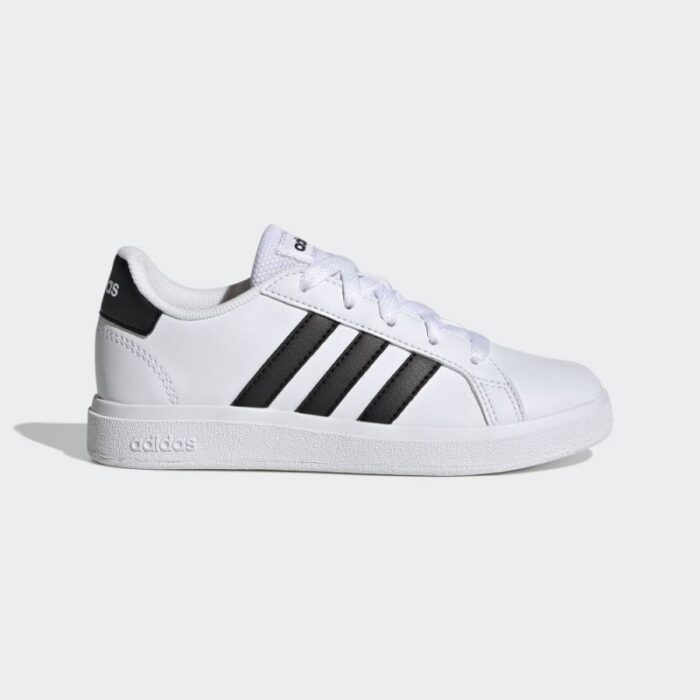 ⁦adidas Kids' Lifestyle Grand Court 2.0 Shoes- حذاء اديداس جراند كورت 2.0 للجنسين لون أبيض⁩ - الصورة ⁦3⁩