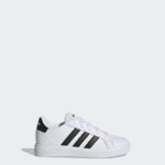 ⁦adidas Kids' Lifestyle Grand Court 2.0 Shoes- حذاء اديداس جراند كورت 2.0 للجنسين لون أبيض⁩ - الصورة ⁦4⁩