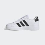⁦adidas Kids' Lifestyle Grand Court 2.0 Shoes- حذاء اديداس جراند كورت 2.0 للجنسين لون أبيض⁩ - الصورة ⁦7⁩