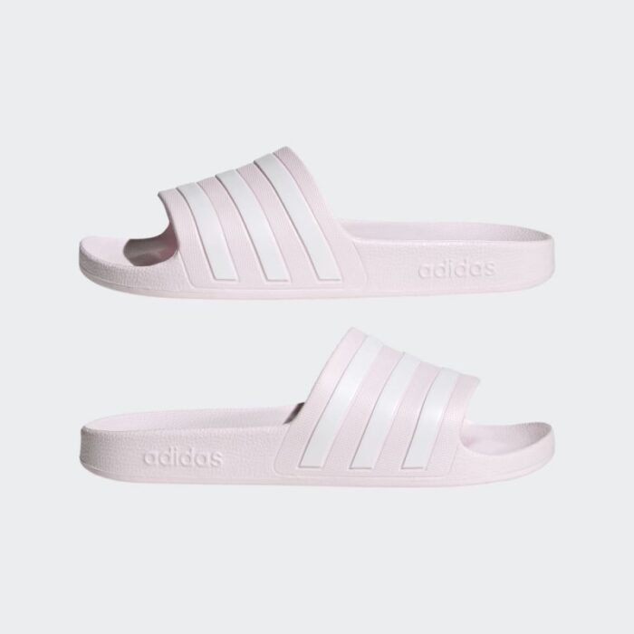 ⁦adidas Womens' Adilette Aqua Slides - Pink شبشب اديداس ادليت اكوا  للنساء لون زهري⁩ - الصورة ⁦1⁩