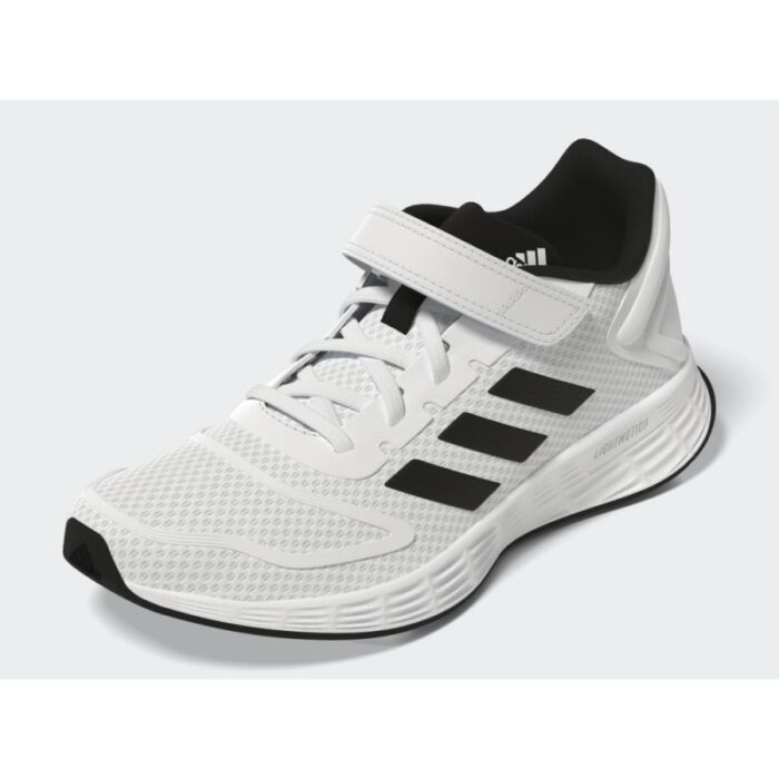 ⁦adidas Kids Unisex Duramo 10 Running Shoes - White- حذاء اديداس دورامو 10 للأطفال لون أبيض⁩ - الصورة ⁦2⁩