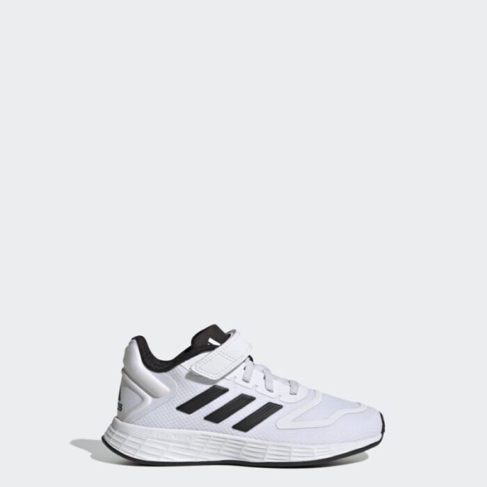 ⁦adidas Kids Unisex Duramo 10 Running Shoes - White- حذاء اديداس دورامو 10 للأطفال لون أبيض⁩ - الصورة ⁦4⁩