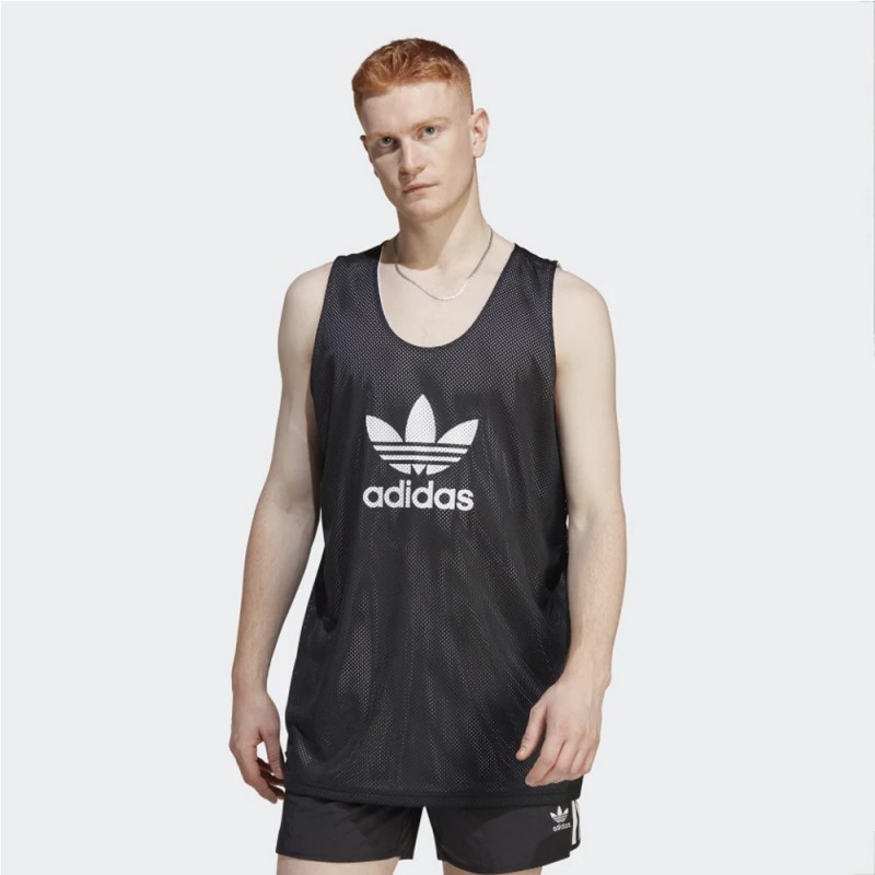 10319687_67db6f34e13d4 adidas ADICOLOR CLASSICS BASKETBALL TREFOIL JERSEY تيشيرت سبورت للشباب لون أسود - الصورة 1