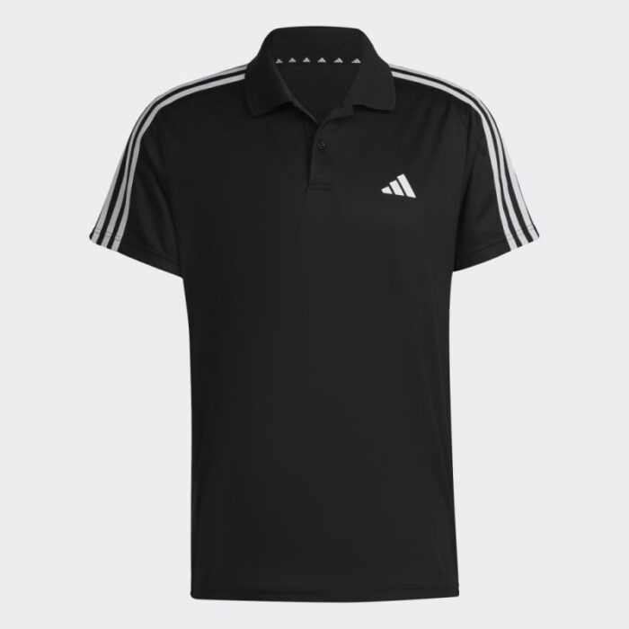 10319711_67db6f491f26d adidas TRAIN ESSENTIALS PIQUÉ 3-STRIPES TRAINING POLO SHIRT تيشيرت للشباب لون اسود - الصورة 1