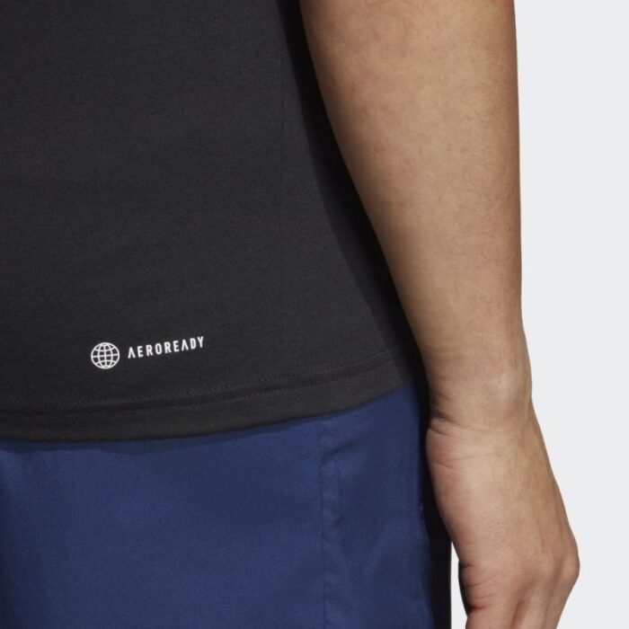 ⁦adidas TRAIN ESSENTIALS FEELREADY TRAINING TANK TOP تيشيرت للشباب لون اسود⁩ - الصورة ⁦8⁩