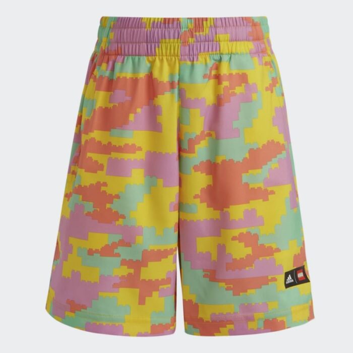 ⁦adidas X LEGO PLAY TEE-AND-SHORTS SET طقم شورت وتيشيرت للاطفال لون اصفر⁩ - الصورة ⁦4⁩