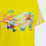 ⁦adidas X LEGO PLAY TEE-AND-SHORTS SET طقم شورت وتيشيرت للاطفال لون اصفر⁩ - الصورة ⁦6⁩