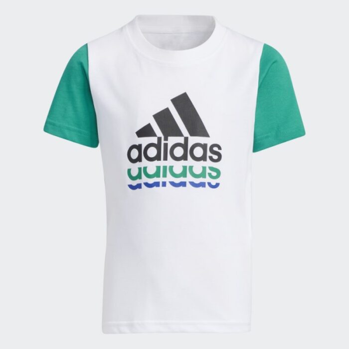 10319739_67db6f5d06ab8 adidas BADGE OF SPORT LOGO SHORT SLEEVE TEE تيشيرت للاطفال لون ابيض - الصورة 1