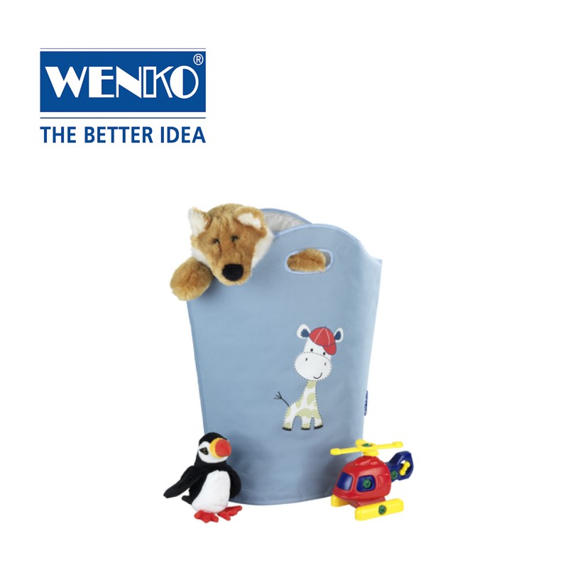 ⁦سلة غسيل للأطفال 24 لتر لون أزرق من وينكو⁩ - الصورة ⁦1⁩