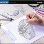 ⁦Men's Sport Waterproof Retro Digital Watch  - ساعة يد رقمية بثلاث شاشات جلد مطاط لون أسود⁩ - الصورة ⁦7⁩