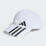adidas Unisex 3-Stripes AEROREADY Baseball Cap  - طاقية اديداس تصميم ثلاث خطوط ايروريدي بيسبول للجنسين لون أبيض