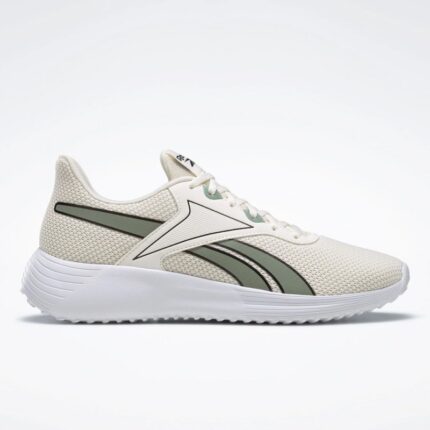 Reebok Mens' Lite 3 Running Shoes - حذاء ريبوك لايت 3 من للرجال لون أوفوايت وأخضر