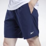 ⁦شورت ريبوك ورك اوت ريدي للرجال لون كحلي- Reebok Men's Workout Ready Shorts - Navy⁩ - الصورة ⁦2⁩