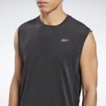 تيشيرت (حفر) ريبوك اكتيف شيل للرجال لون أسود - Reebok Men's ACTIVCHILL Sleeveless T-Shirt- Black