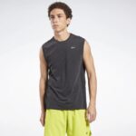 ⁦تيشيرت (حفر) ريبوك اكتيف شيل للرجال لون أسود - Reebok Men's ACTIVCHILL Sleeveless T-Shirt- Black⁩ - الصورة ⁦3⁩