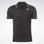⁦Reebok Small Vector Polo Shirt بلوزة بولو اسود من ريبوك للرجال⁩ - الصورة ⁦3⁩