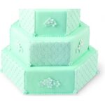 طقم كيك سداسي ثلاثة أحجام 28 و 26 و 24