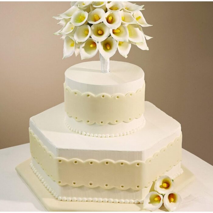 ⁦طقم كيك سداسي ثلاثة أحجام 28 و 26 و 24⁩ - الصورة ⁦3⁩