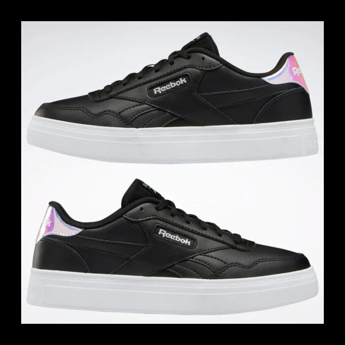 ⁦حذاء ريبوك كورت ادفانس بولد للنساء لون أسود - Reebok Women's Court Advance Bold Shoes – Black⁩ - الصورة ⁦2⁩