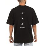 تيشيريت شبابي اوفر سايز قطن لون اسود من OSA