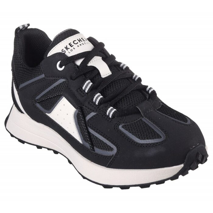 ⁦حذاء سكيتشرز جوستو للنساء لون أسود وأبيض - Skechers Women's Gusto Shoes⁩ - الصورة ⁦2⁩