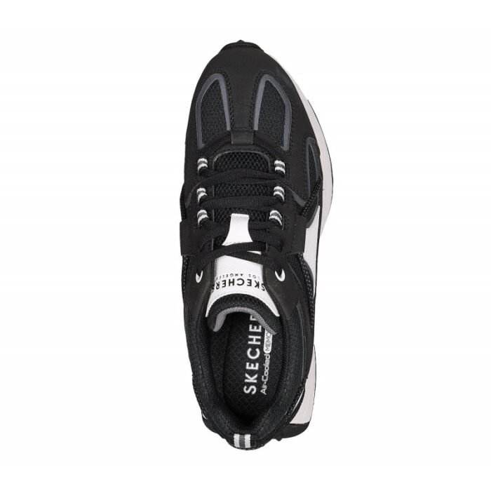 ⁦حذاء سكيتشرز جوستو للنساء لون أسود وأبيض - Skechers Women's Gusto Shoes⁩ - الصورة ⁦3⁩