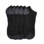 ⁦جوارب سكيتشرز نو شو (6 أزواج) حجم 41-46  للجنسين لون أسود Skechers Unisex No Show Full Terry 6pk Socks⁩ - الصورة ⁦2⁩