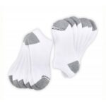 جوارب نو شو 6 أزواج للجنسين لون أبيض Skechers No Show Full Terry 6pk UNISEX Socks